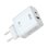 Chargeur DLH DY-AU4795W 32W USB-C 20W et USB-A 12W Rapide Blanc