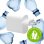 Cargador de dispositivos móviles Dbramante1928 CH30EUWH7123 30W GaN 2 puertos USB-C Blanco