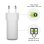 Cargador de dispositivos móviles Dbramante1928 CH30EUWH7123 30W GaN 2 puertos USB-C Blanco