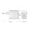 Cargador de dispositivos móviles Dbramante1928 CH30EUWH7123 30W GaN 2 puertos USB-C Blanco