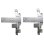 Suporte de montagem em trilho para pontos de acesso Cisco AIR-AP-T-RAIL-R= Prateado