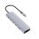 Base para portátil DLH DY-TU5005 USB-C 100 W Prateado 4K Ultra HD HDMI