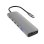 Base para portátil DLH DY-TU5005 USB-C 100 W Prateado 4K Ultra HD HDMI