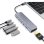 Base para portátil DLH DY-TU5005 USB-C 100 W Prateado 4K Ultra HD HDMI