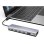 Base para portátil DLH DY-TU5005 USB-C 100 W Prateado 4K Ultra HD HDMI