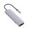 Base para portátil DLH DY-TU5005 USB-C 100 W Prateado 4K Ultra HD HDMI