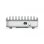 Regleta Compulocks 10 Tomas con Protección y 2,4 A USB Blanca