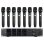 Micrófono Power Dynamics PD528 inalámbrico UHF con 8 canales y receptor rack