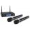 Micrófono Vonyx WM62 inalámbrico UHF doble mano con receptor rack
