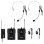 Microphone Vonyx WM552B UHF sans fil avec 2 émetteurs et récepteur