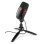 Micrófono Power Dynamics PCM100 USB cardioide con trípode y luz LED