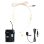 Micrófono Power Dynamics PD220BP inalámbrico UHF con 2 micrófonos