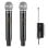 Micrófono Vonyx WM552 inalámbrico UHF dual plug-and-play con receptor