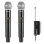 Micrófono Vonyx WM552 inalámbrico UHF dual plug-and-play con receptor
