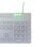 Clavier MCL Waterproof IP68 membrana filaire USB + PS/2 AZERTY français blanc