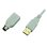 Clavier MCL Waterproof IP68 membrana filaire USB + PS/2 AZERTY français blanc
