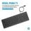 Teclado HP 150 WD alámbrico completo USB tipo A negro con teclado numérico