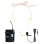 Micrófono Power Dynamics PD220B UHF dual con receptor y 2 bodypacks