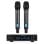 Micrófono Power Dynamics PD220 UHF con receptor rack y 80 canales