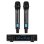 Micrófono Power Dynamics PD220 UHF con receptor rack y 80 canales