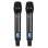 Micrófono Power Dynamics PD220 UHF con receptor rack y 80 canales