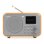 Radio Portátil Audizio Milan DAB+ Bambú Bluetooth 5.0 Pantalla 2.4"