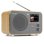Radio Portátil Audizio Milan DAB+ Bambú Bluetooth 5.0 Pantalla 2.4"