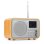 Radio Portátil Audizio Milan DAB+ Bambú Bluetooth 5.0 Pantalla 2.4"