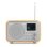 Radio Portátil Audizio Milan DAB+ Bambú Bluetooth 5.0 Pantalla 2.4"