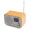 Radio Portátil Audizio Milan DAB+ Bambú Bluetooth 5.0 Pantalla 2.4"