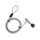 Câble antivol DLH DY-CS4112 pour portables Dell avec encoche Wedge, 1,8 m, clé, argent