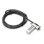 Câble antivol DLH DY-CS5045 2 m avec serrure à combinaison pour portables