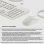 Clavier HP 225 complet filaire avec souris optique USB blanc
