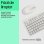 Clavier HP 225 complet filaire avec souris optique USB blanc