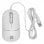 Ratón MCL XWH-WMO2-83 Ambidextro USB Type-A + USB Type-C 6400 DPI Plata Blanco
