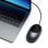 Ratón Satechi C1 Ambidextro USB Tipo C 3200 DPI Negro Gris Cable