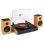 Audizio Rp337bb – Tocadiscos De Vinilo Con Altavoces Inalámbricos Bluetooth 100w 3 Velocidades Con Cápsula Audio Technica Para Uso Doméstico, Color Bambú