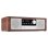Audizio Lunata – Radio Dab+ Con Reproductor De Cd, Bluetooth 5.3, Hdmi Arc Y 100w – Color Madera Oscura Con Frontal Plateado