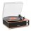 Tocadiscos Audizio Irvine 40W RMS Bluetooth 5.4 Madera Oscura Compacto