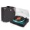 Tocadiscos Fenton RP162LED Bluetooth USB con altavoces, LED y maleta para 35 vinilos