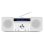 Microcadena Audizio Prato 60W RMS DAB+/FM Bluetooth CD USB AUX Blanco