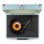 Tocadiscos Audizio RP116BL Bluetooth AUX USB para MP3 Tracción por correa, azul