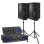 Sistema de sonido Skytec 700 W RMS Bluetooth con trípodes y mezclador