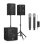 Pack sonido Vonyx VX1218BT 1200W Bluetooth 5.3 con micrófonos inalámbricos