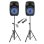 Sistema de sonido activo Vonyx VPS082A 400W Bluetooth USB Micrófono Soportes