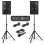 Sistema de sonido Vonyx VX210 800W RMS Bluetooth USB SD con mezclador integrado