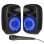 Sistema de sonido Vonyx VPS082A 400W Bluetooth USB SD Micrófono LED