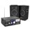 Pack sonido Vonyx SL6 150W RMS Amplificador AV-360 USB/SD Cables 10m