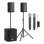 Sistema sonido Vonyx VX0812BT 800W Bluetooth USB/SD con micrófonos inalámbricos