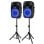 Altavoces Vonyx VPS152A 500W RMS Bluetooth USB SD Micrófono Trípodes